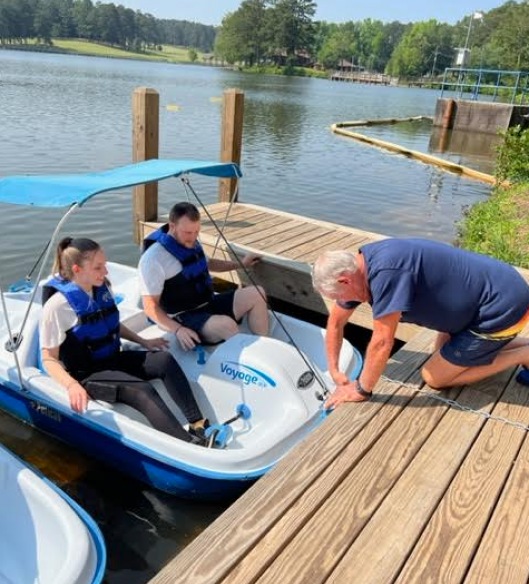 Paddle Boat Rental Leaving Boat Dock